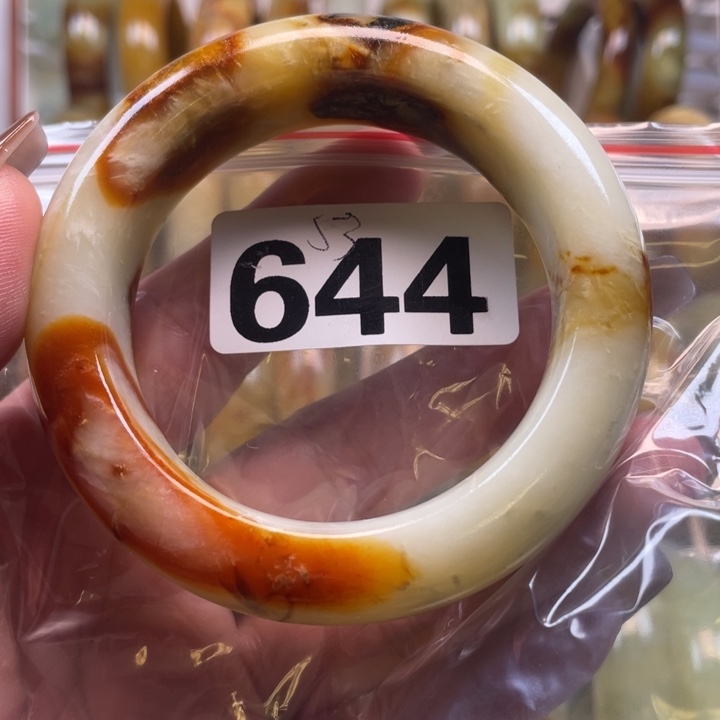 姚***儿蛇纹石玉合金手镯