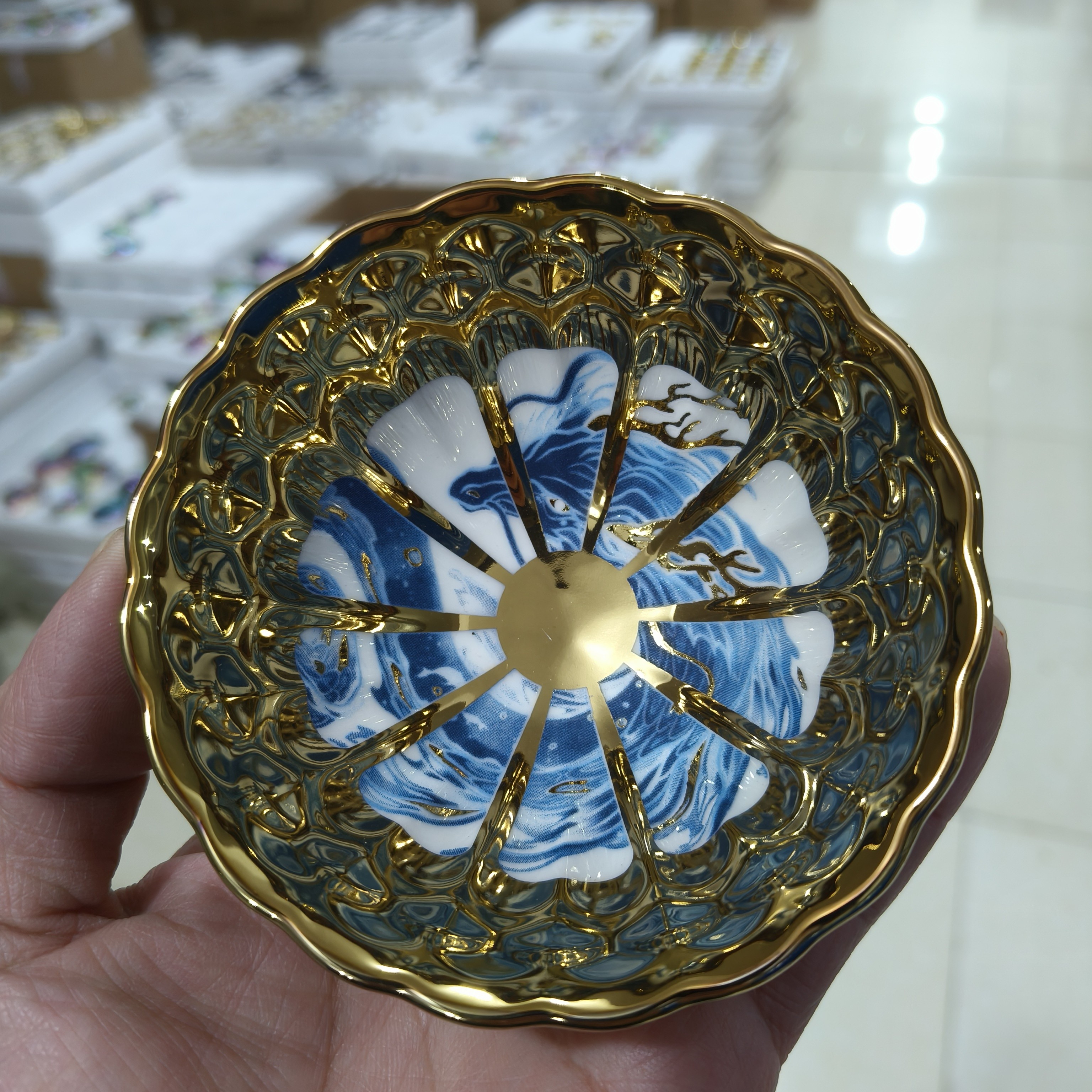 金蓝龙 茶杯主人杯