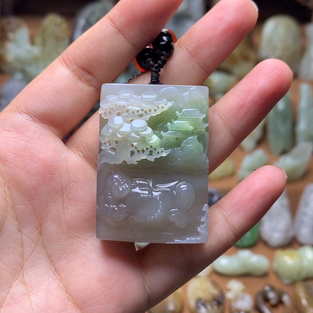 和田玉挂件未镶嵌窈*