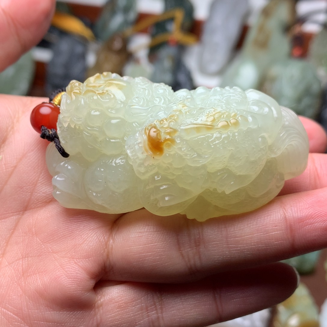 和田玉挂件未镶嵌厚**福