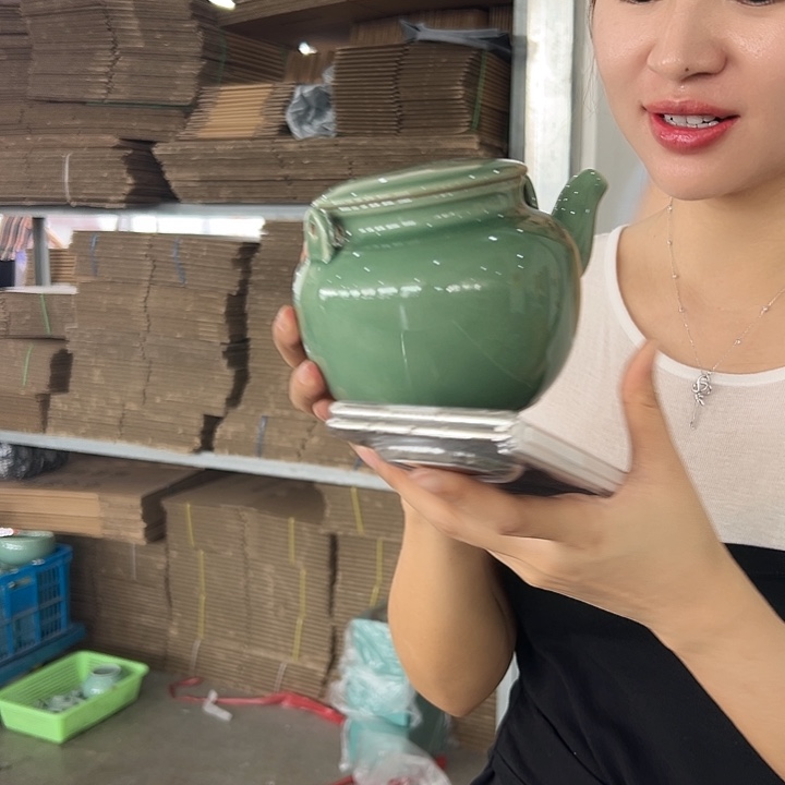 龙泉云间青瓷小米茶器