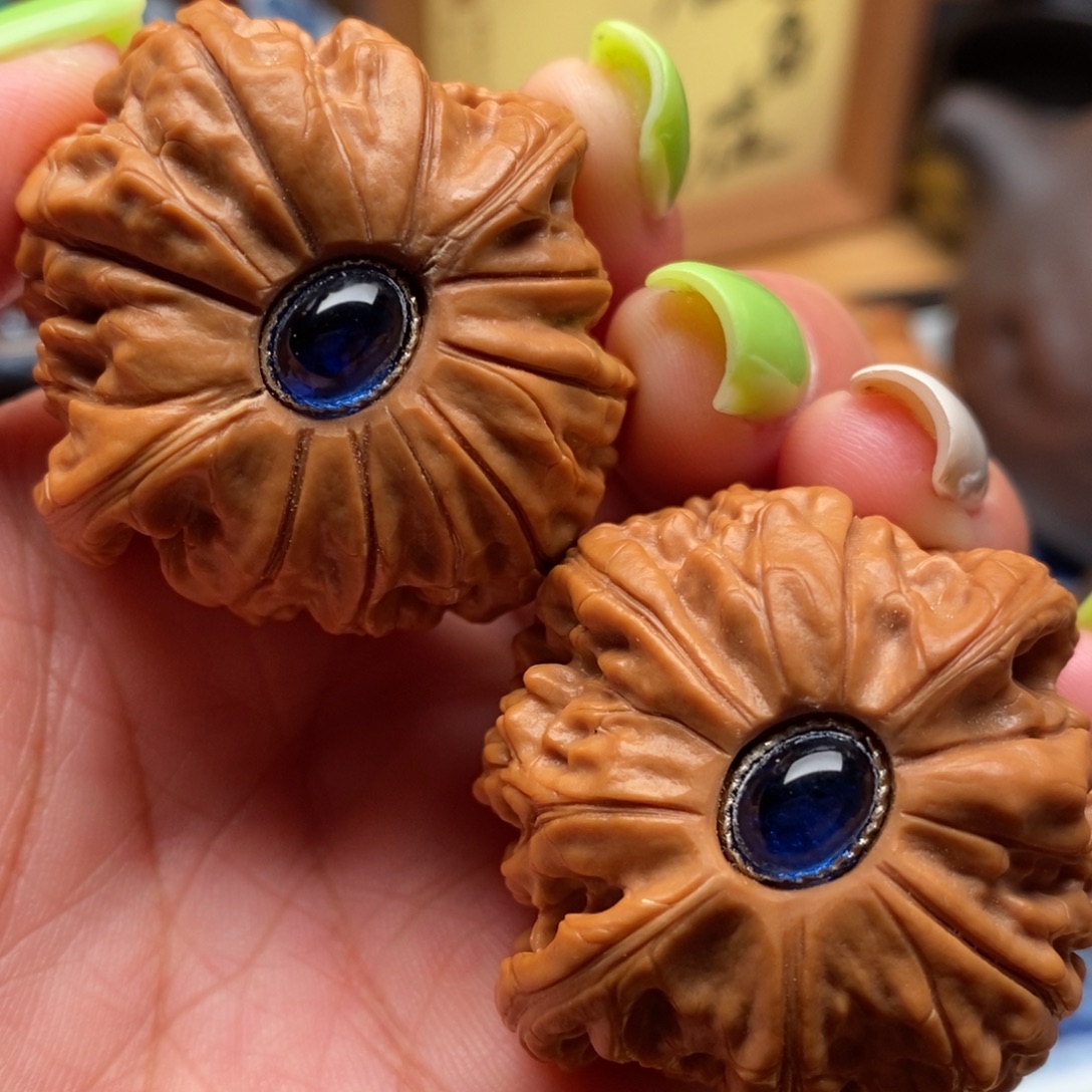 把件文玩核桃41全品磨盘狮子头