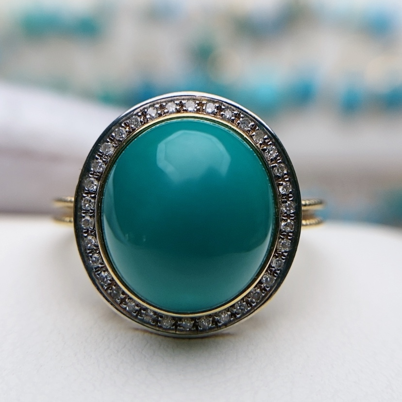 【闪购商品】绿松石配饰18K金镶嵌