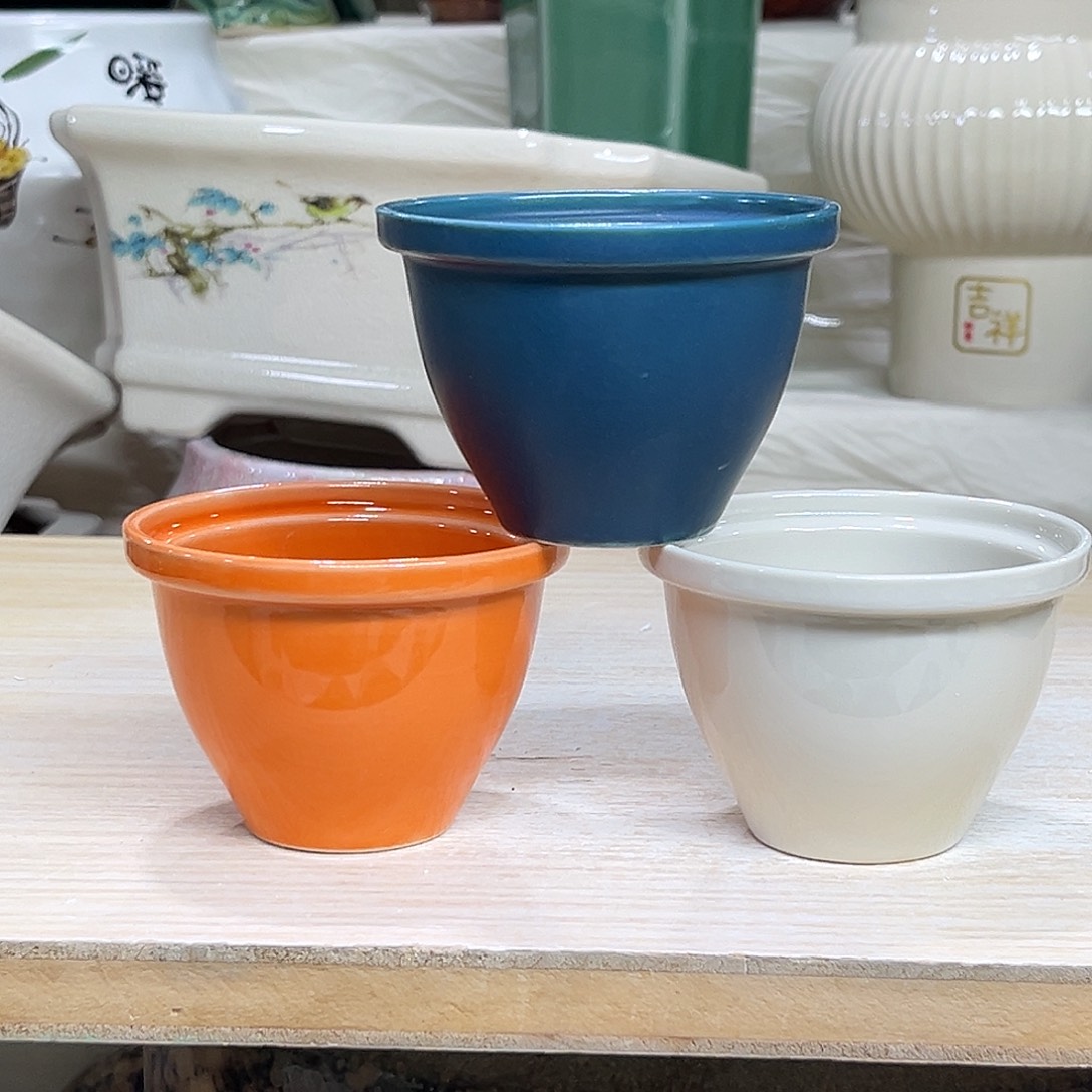 陶瓷绿植多肉微瑕花盆口径7.5*5.5