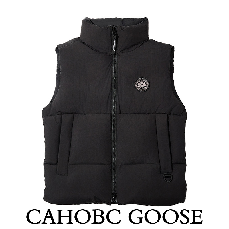 cahobc goose羽绒马甲男款秋冬季2025新款加厚立领背心外套女黑色