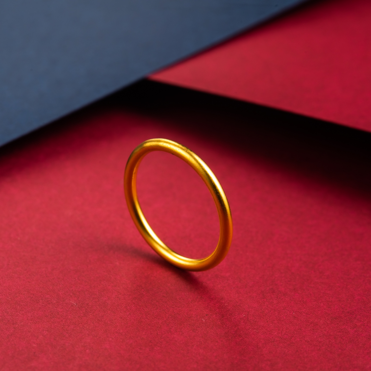 戒指 mj001 黄色素圈戒指