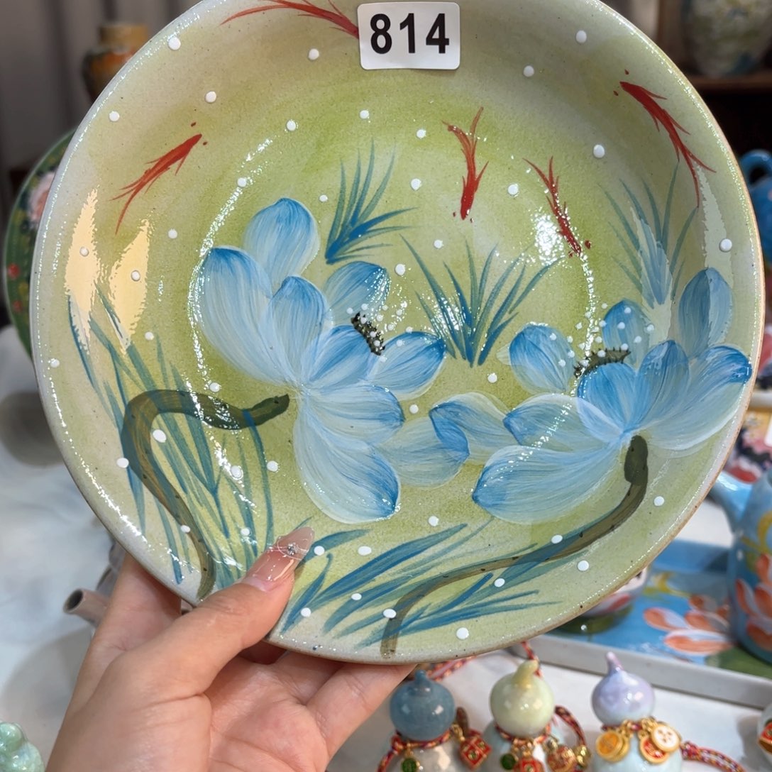 景德镇手绘高温釉下彩陶瓷茶具