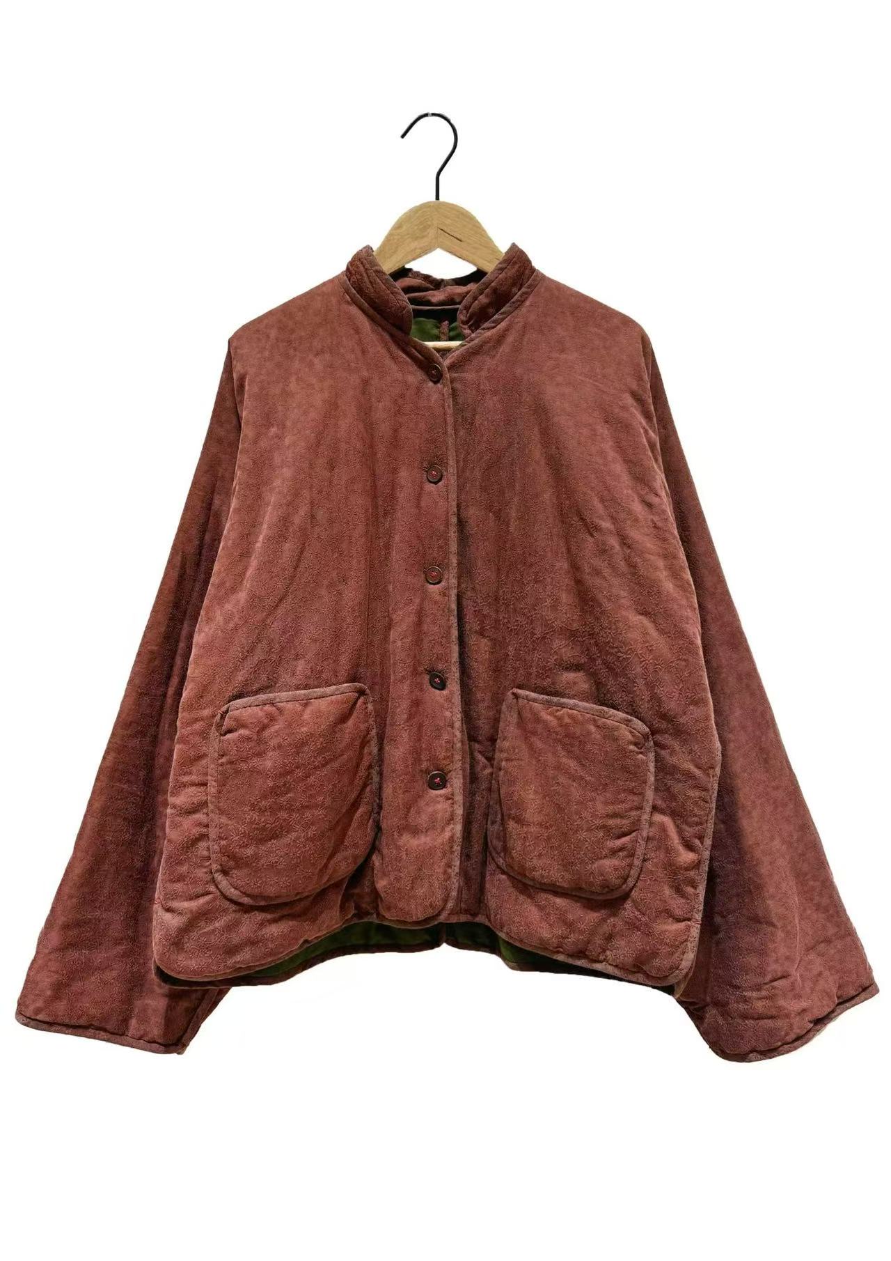 山山家-左岸迷香【棉衣】Z25FW8001桑蚕丝棉复古棉袄立领宽松中国风