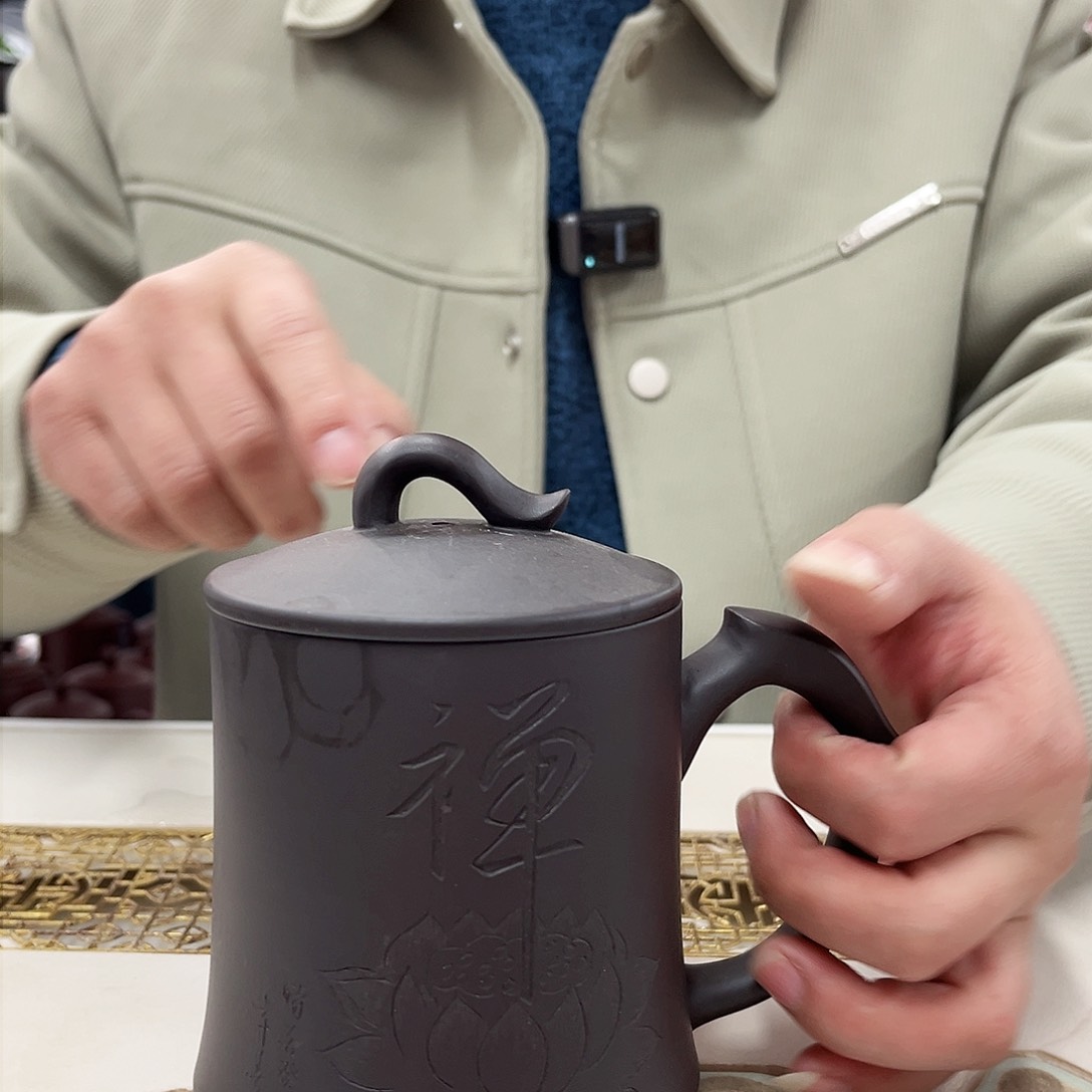 茶杯紫砂禅盖杯1111