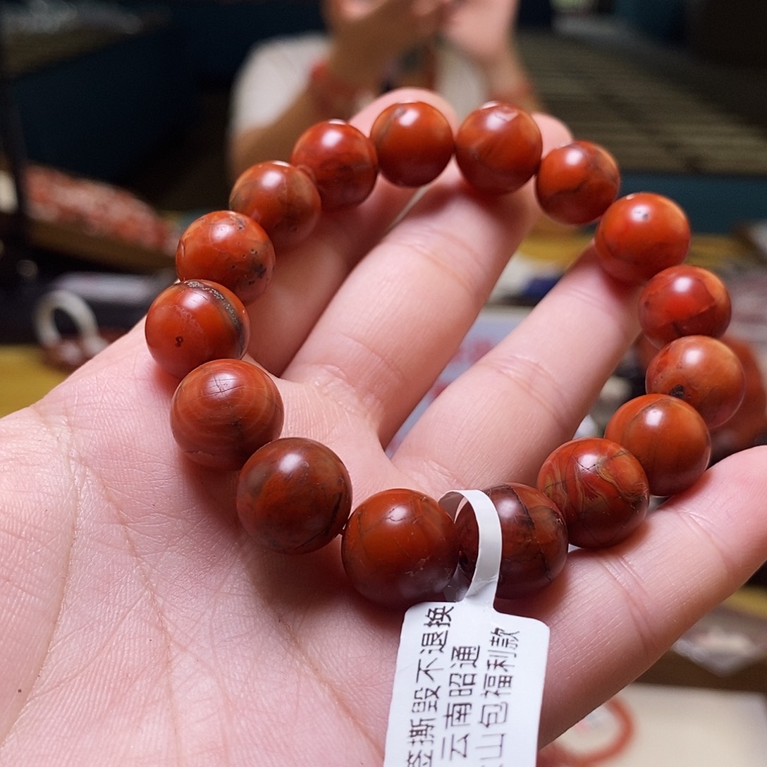 南红玛瑙未镶嵌手链