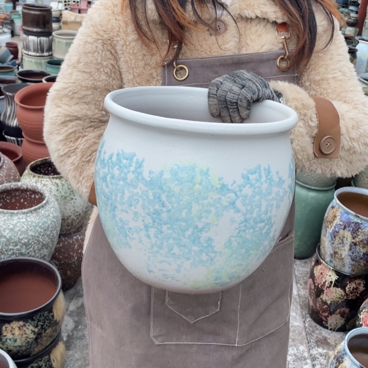 紫砂花盆口25高24正品正品