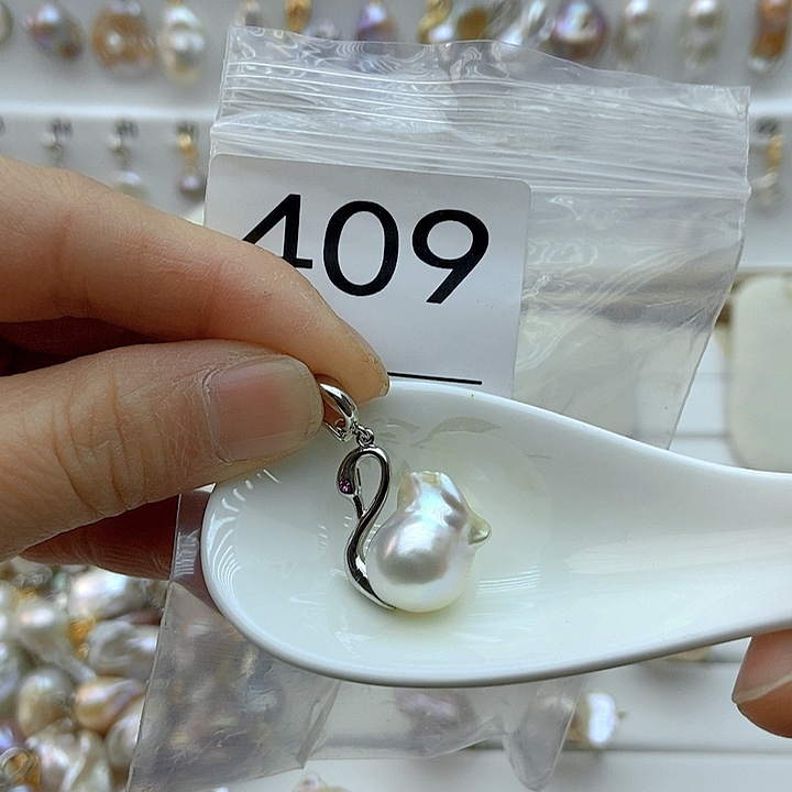 淡水珍珠颈饰银S925镶嵌