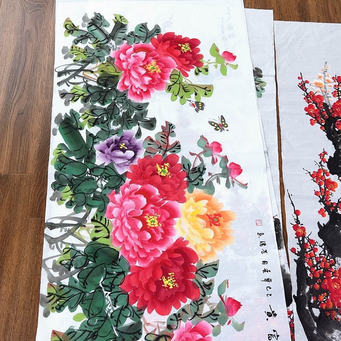 国画国画作品展。国画