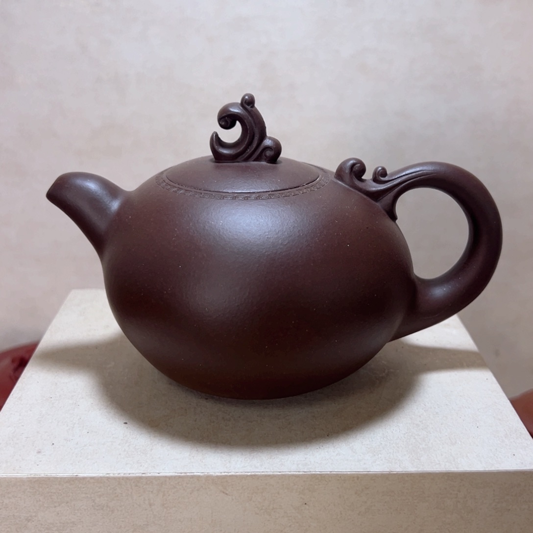 紫砂茶壶老紫泥听涛