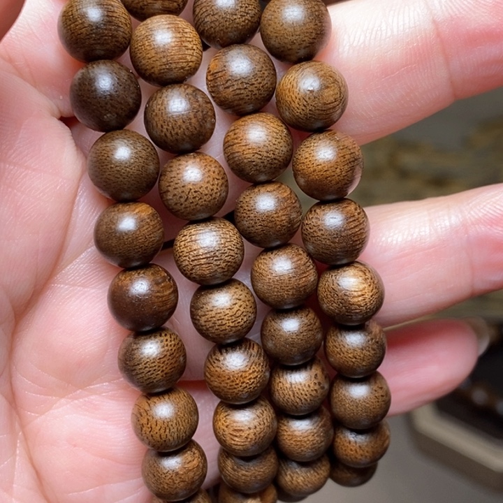 沉香手串越南芽庄白棋楠08×108