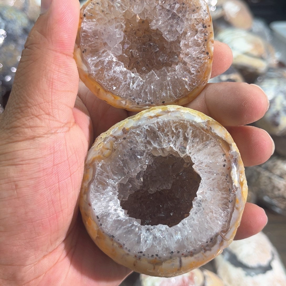 紫晶摆件未镶嵌聚宝盆