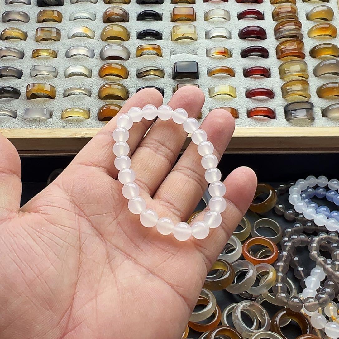 玛瑙/玉髓戒圈未镶嵌