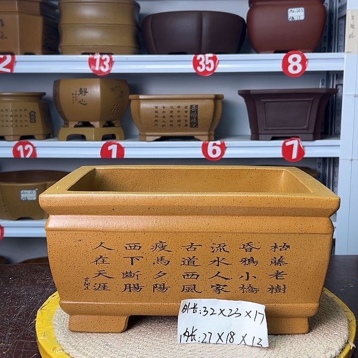 花盆紫砂你在一起