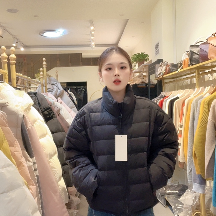 23665排骨羽绒服黑色