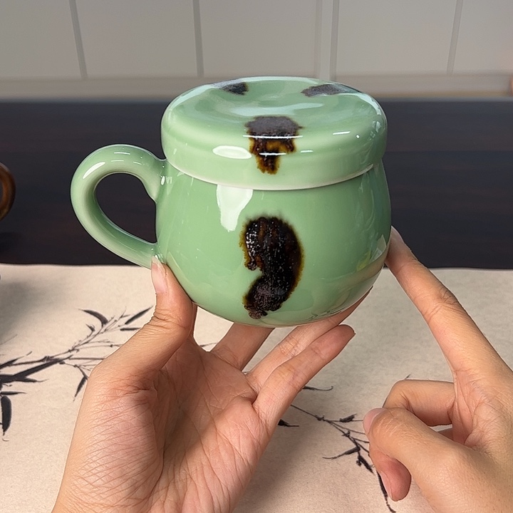 龙泉云间青瓷小米茶器