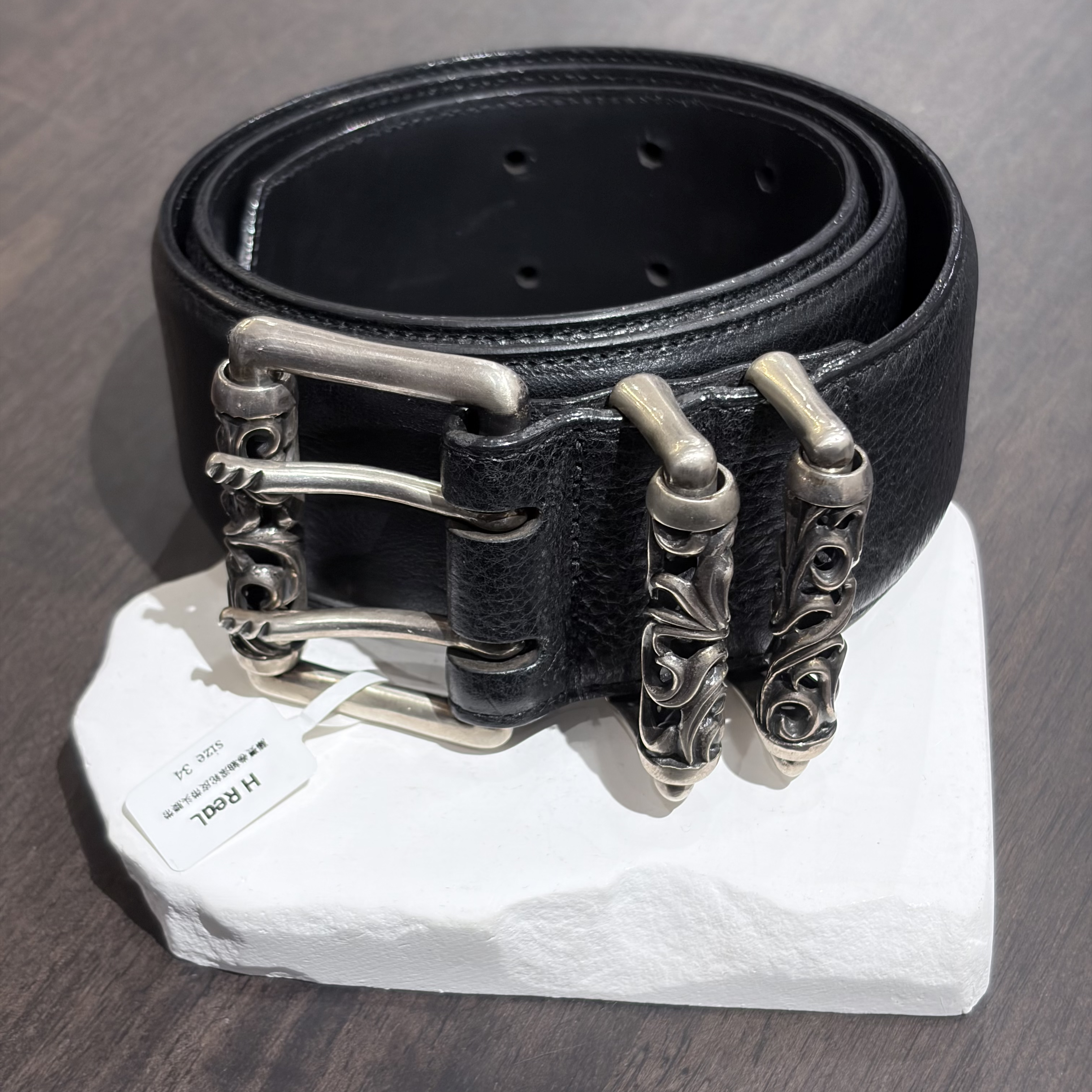 Chrome Hearts 克罗心【全新】黑色藤蔓滚轮腰带皮带扣