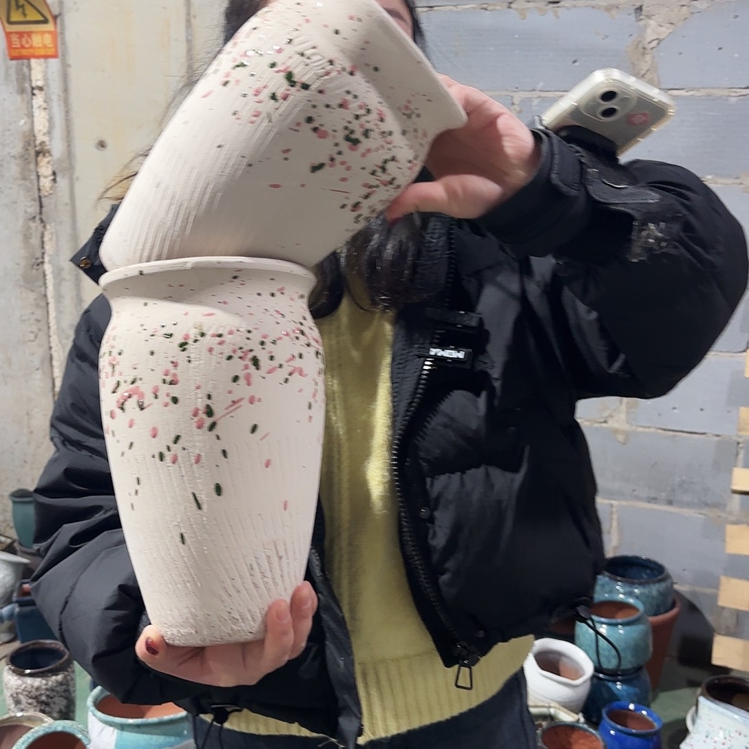 正品两个高25/15红陶