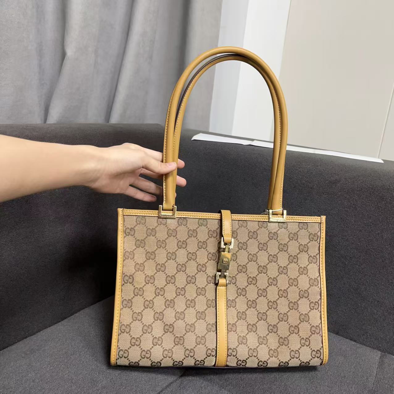 95新 GUCCI/古驰 兔兔奢J/古驰单肩包/29021