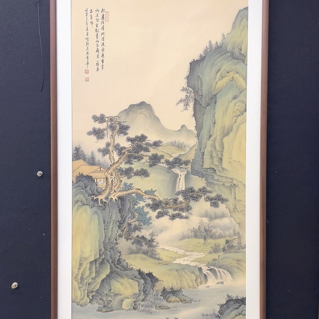 国画手绘国画，仿古山水