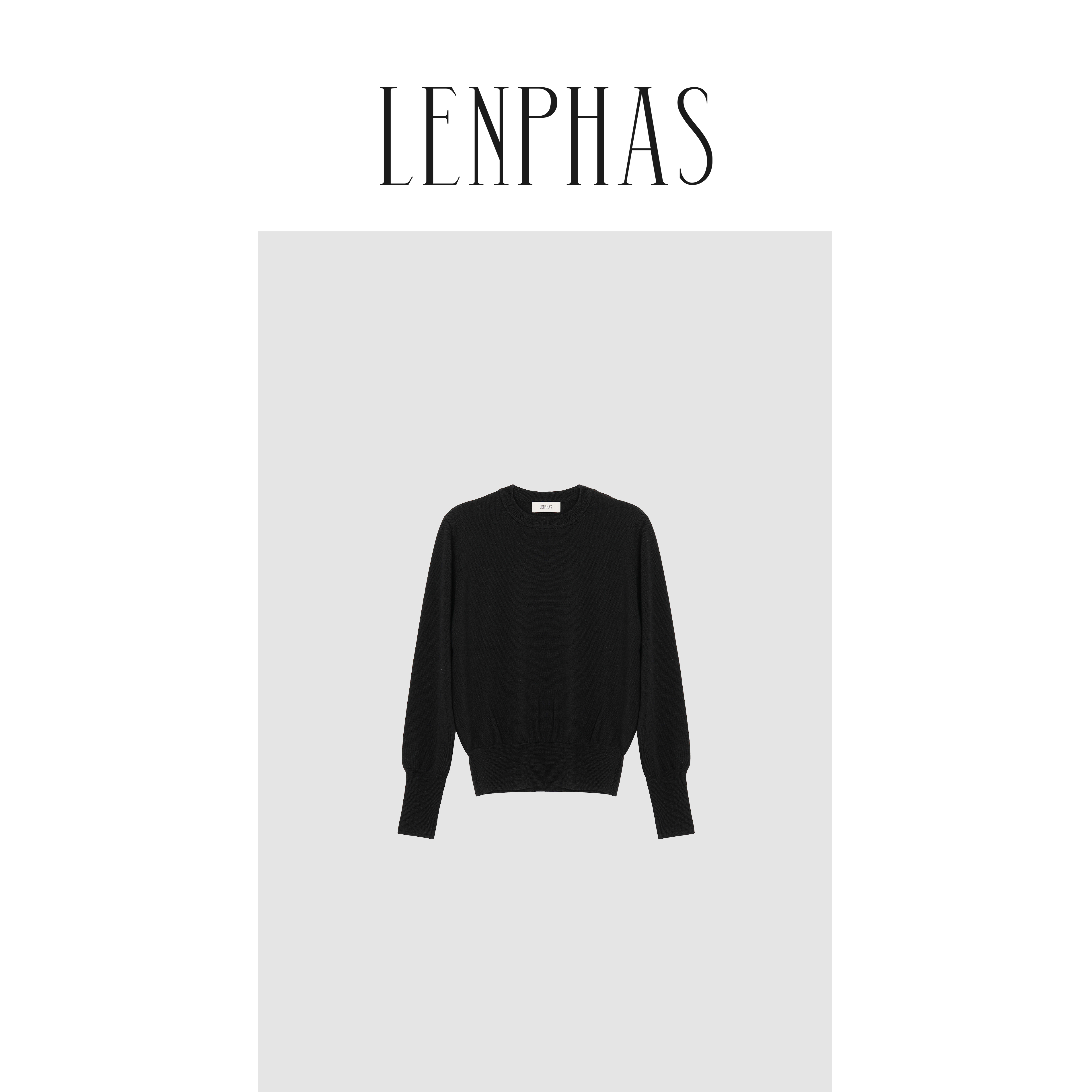 【LENPHAS】极简轻盈圆领毛衣