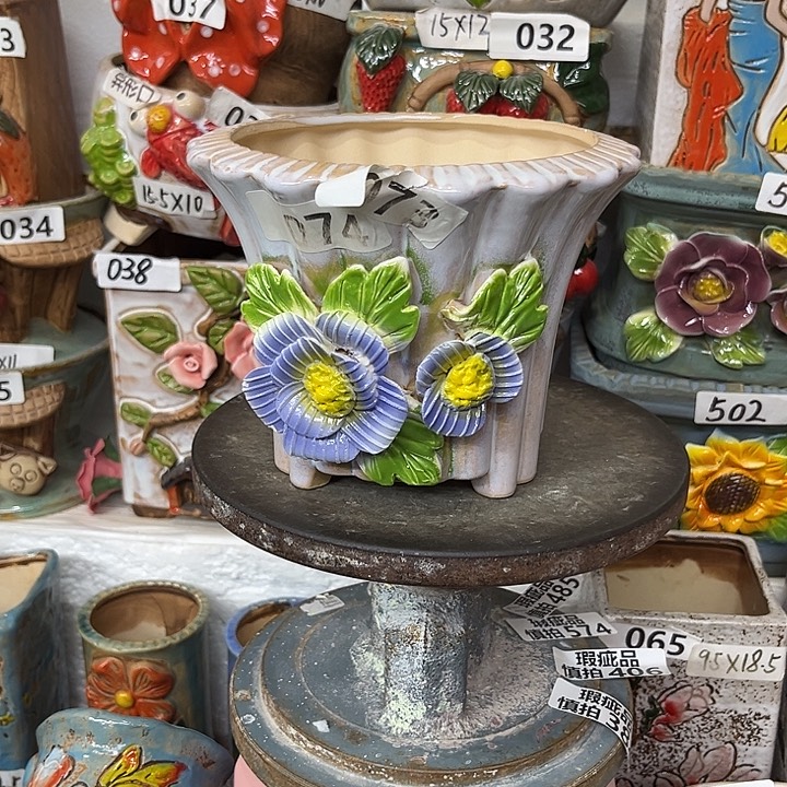 粗陶材质多肉花盆