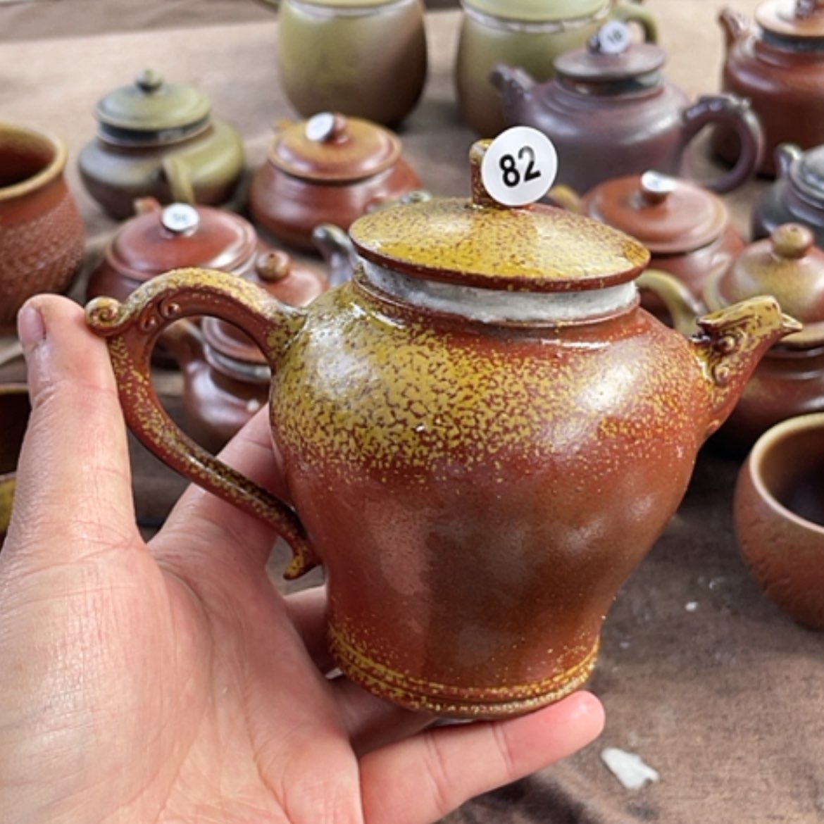 【闪购商品】独***～柴烧茶壶260毫升左右微瑕