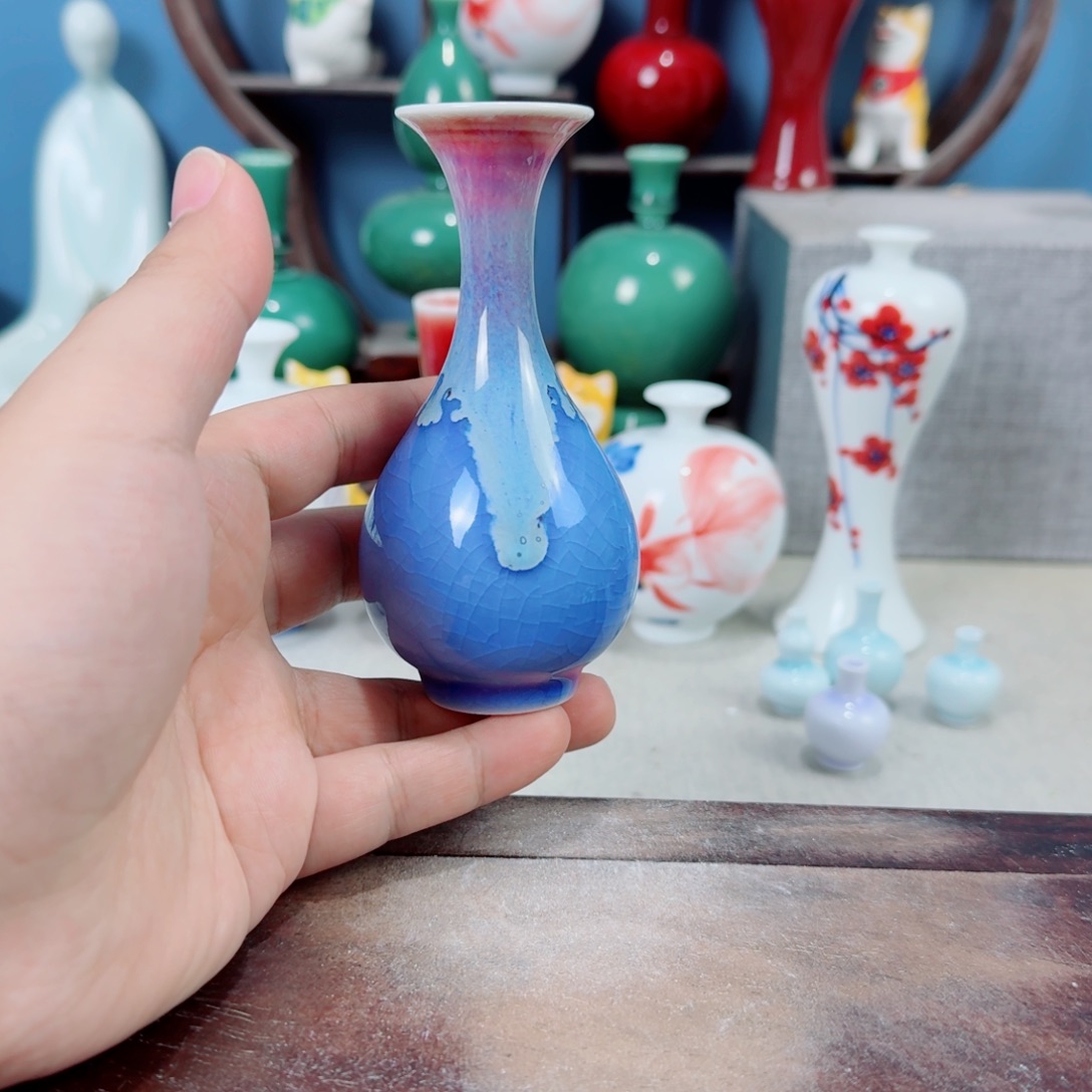 陶瓷手工小花器摆件