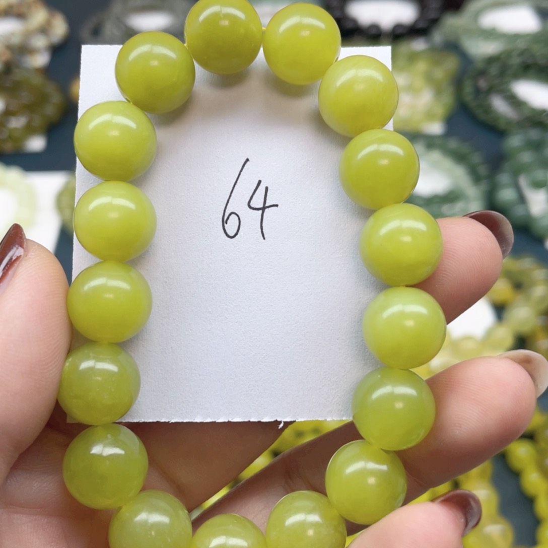 未镶嵌蛇纹石玉手链