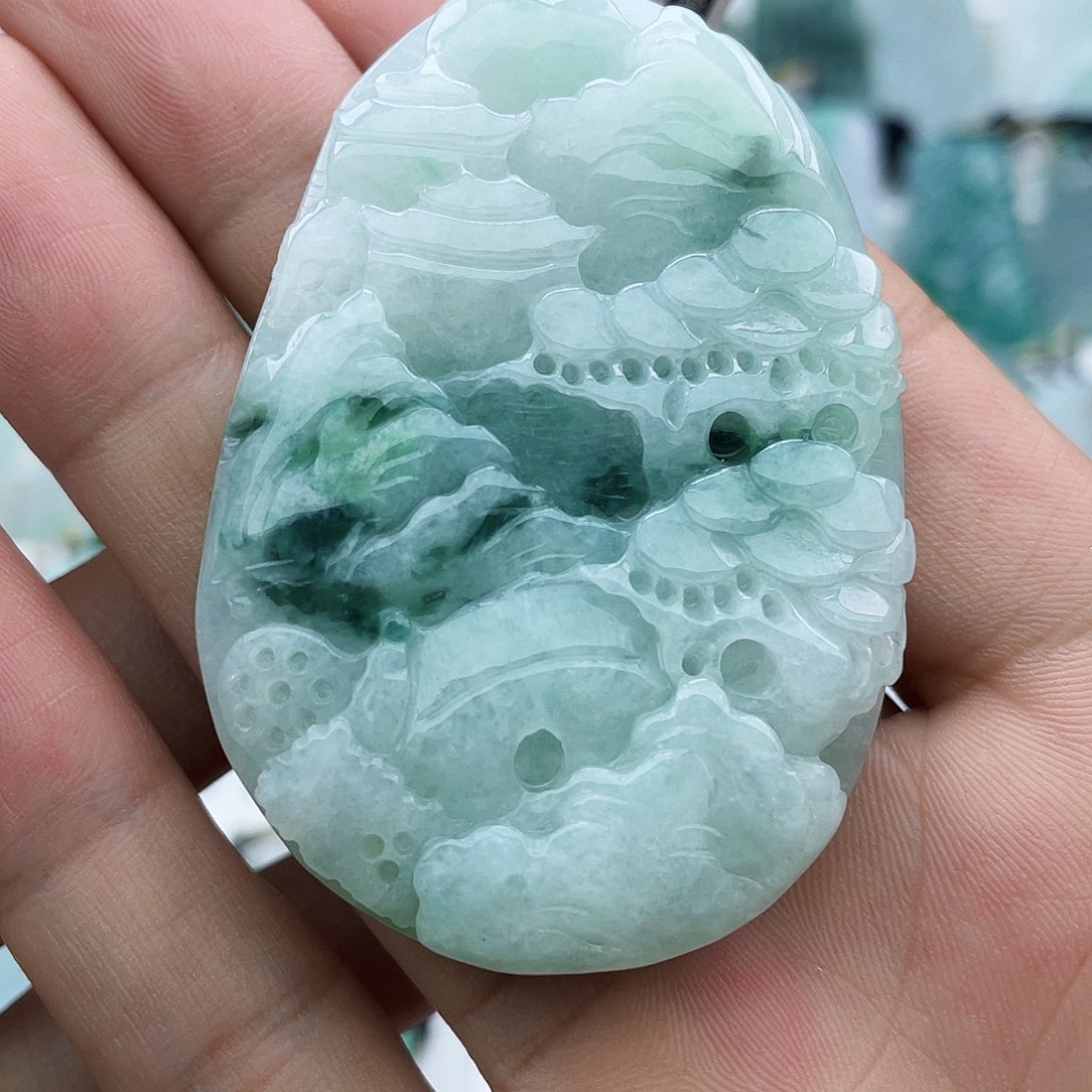 颈饰未镶嵌翡翠翡翠