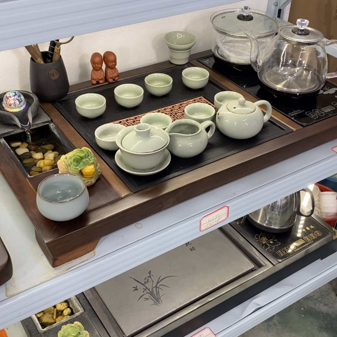 流水茶盘茶具套装家用