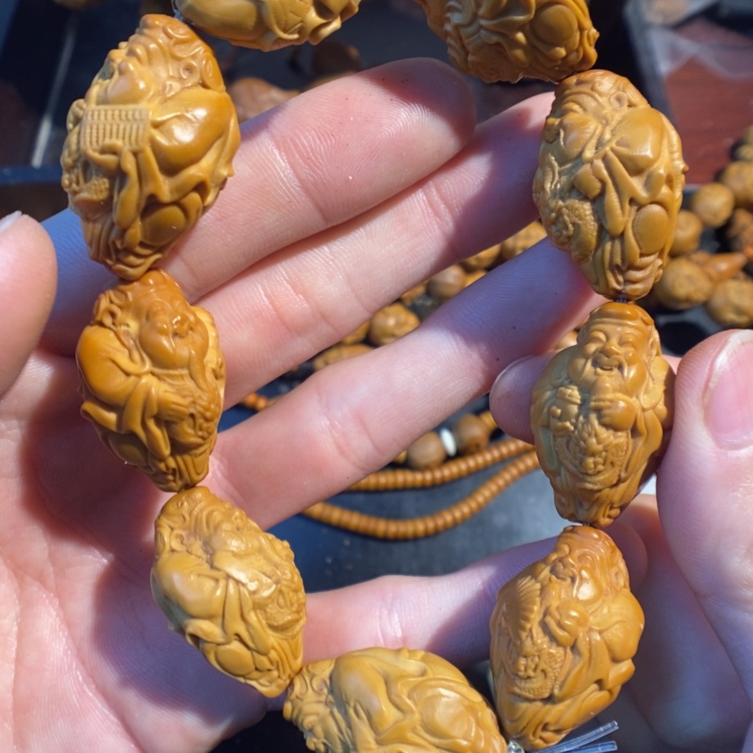 橄榄核手串/手链龙财