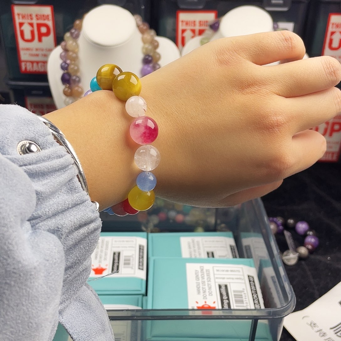 手链烟晶银S925镶嵌