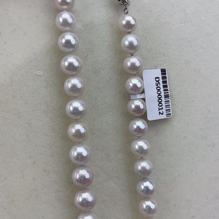 淡水珍珠颈饰银S925镶嵌➕9-10高品极光炫彩