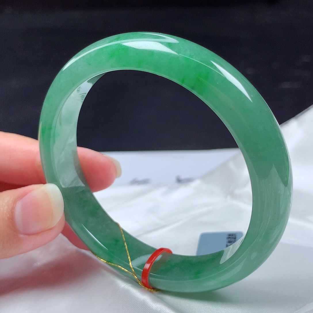 翡翠未镶嵌手镯57圈m113499