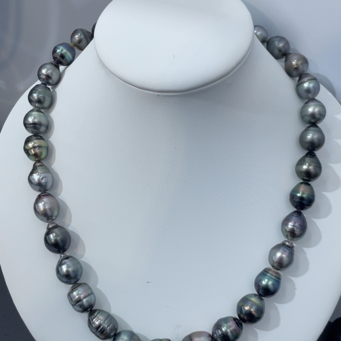 海水珍珠大溪地螺纹项链不退不换未镶嵌