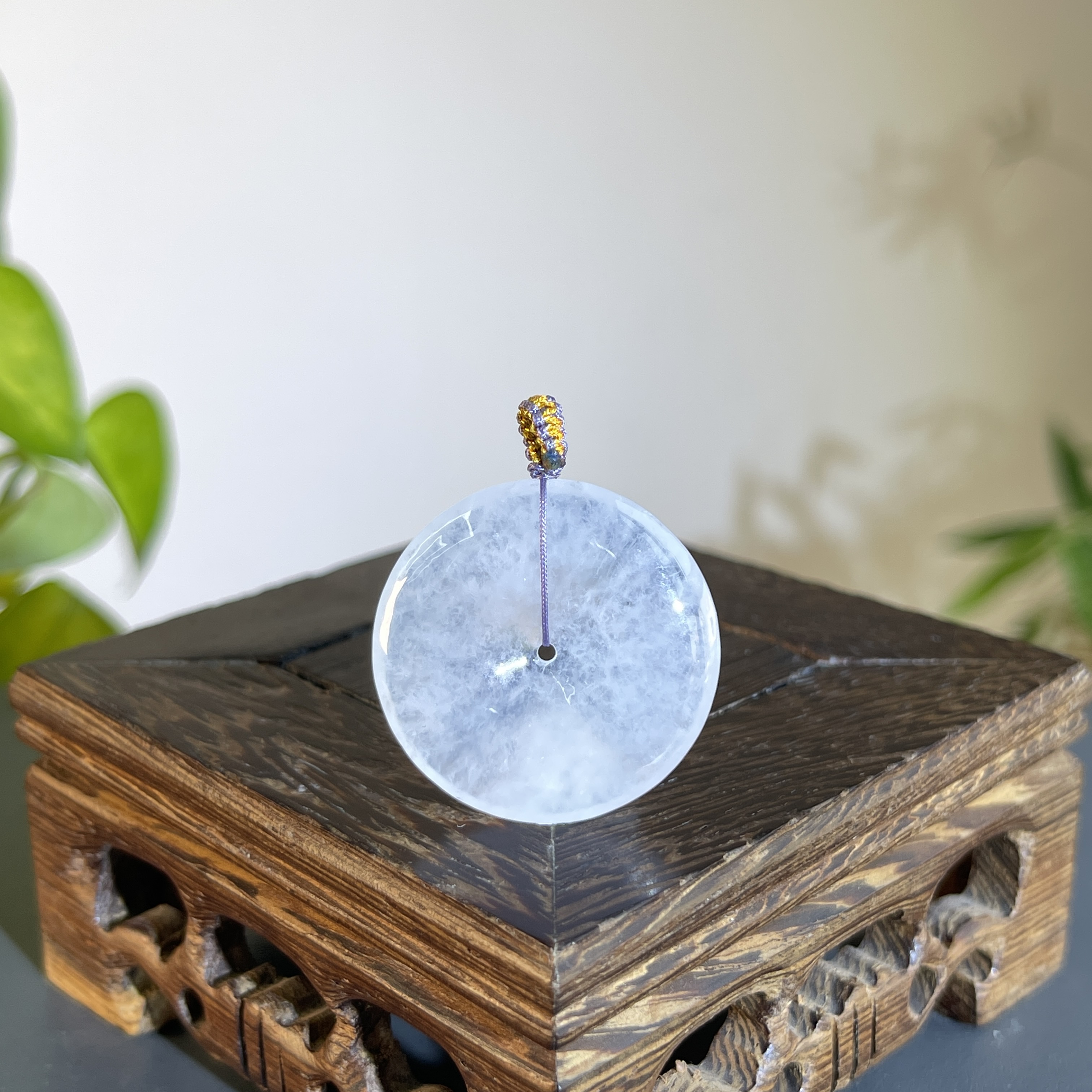 JTAA28-214 天然缅甸翡翠A货 平安扣