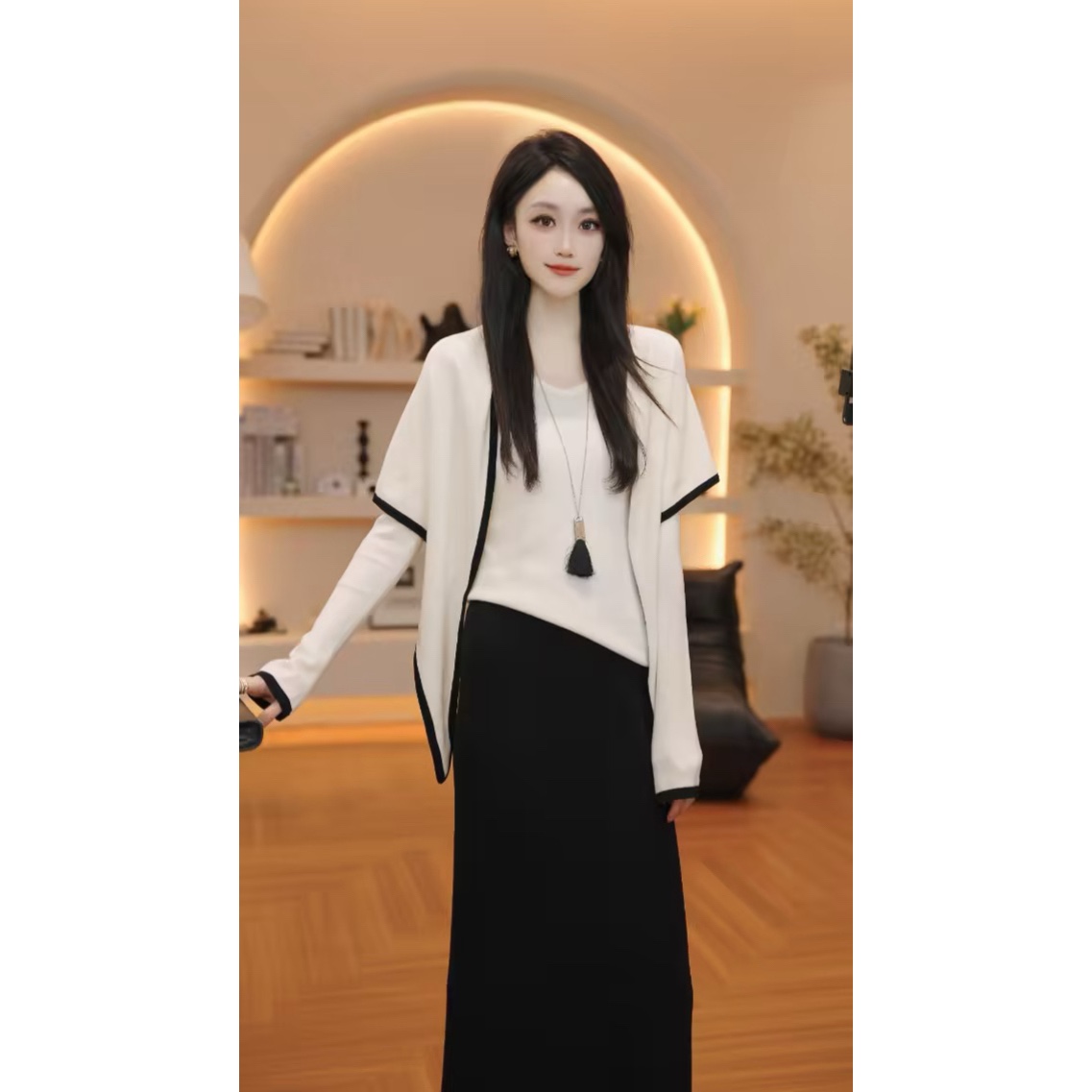 THE MENG【云朵】羊毛纯色修身时尚长袖打底衫#M253E1195