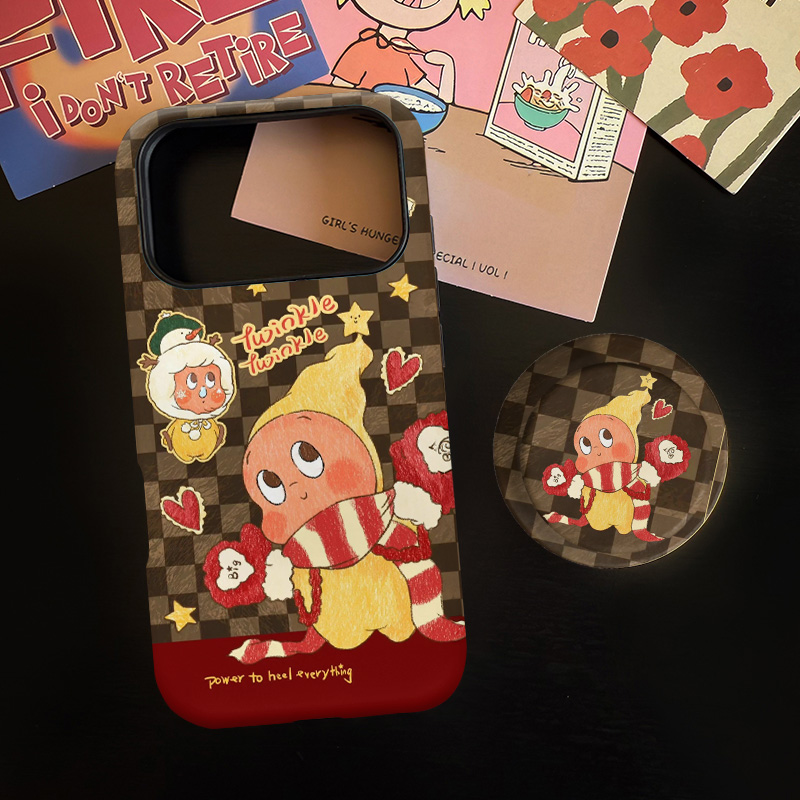 秋日暖心磁吸菲林二合一适用苹果17/16promax手机壳华为小米15