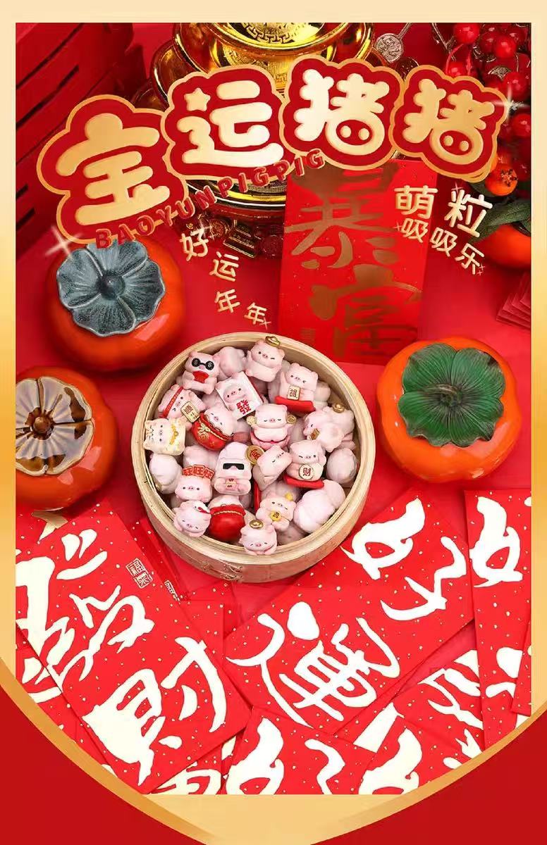 【补差价】宝运猪猪一代潮玩盲盒T