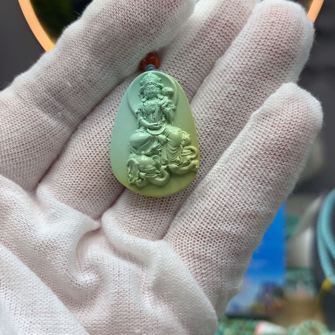 绿松石挂件未镶嵌