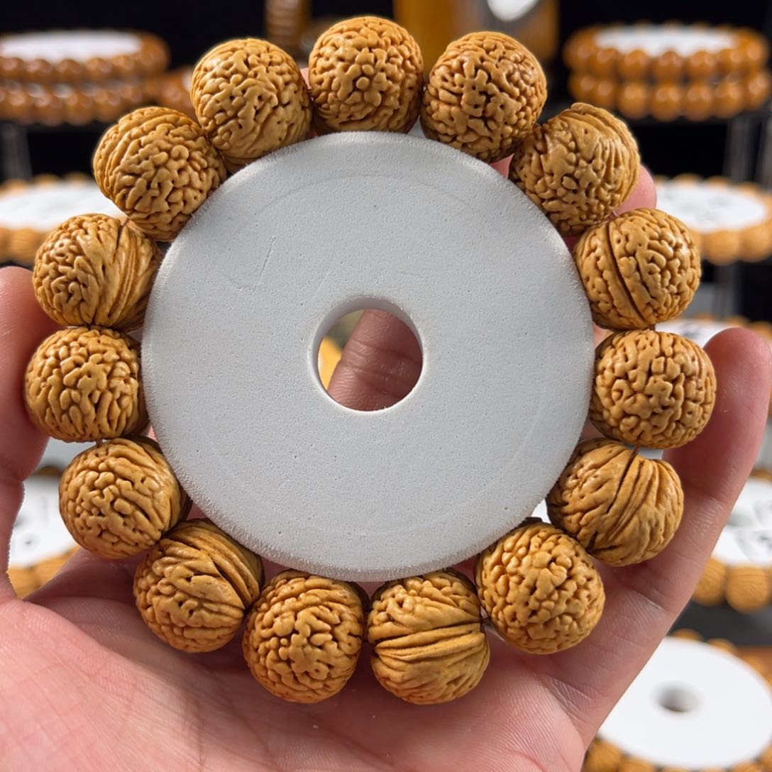 桃核手串因*龙鳞苹果20m m