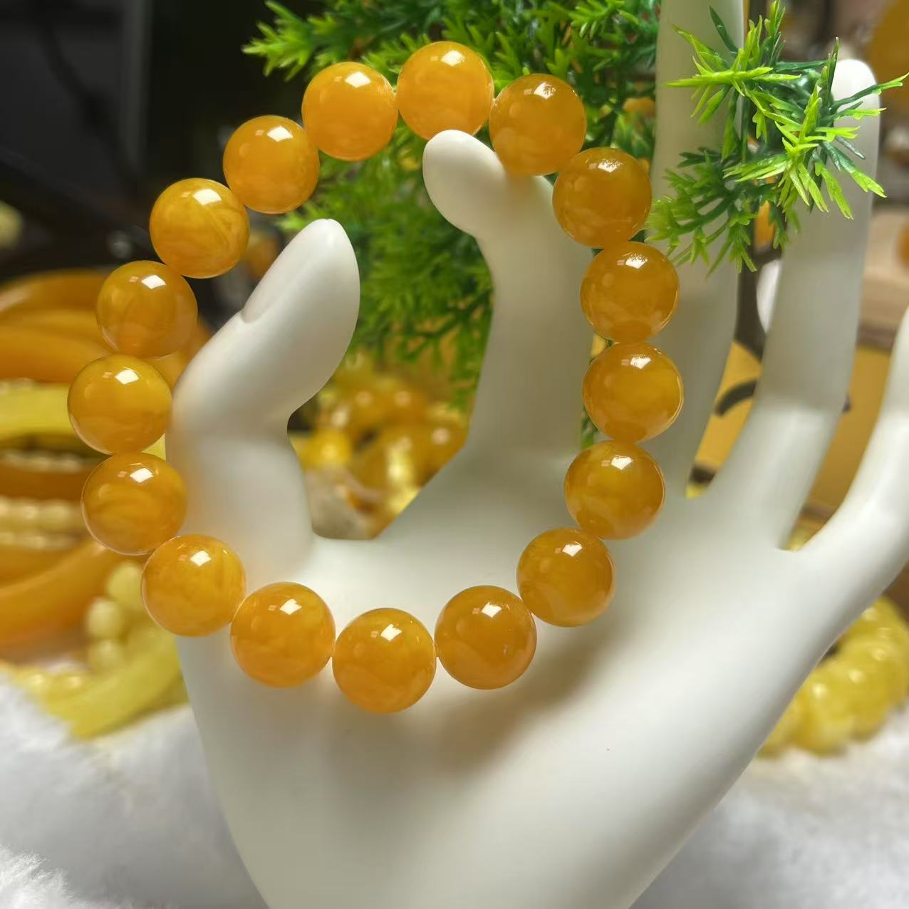 W137 藏族手工打磨百搭手串12+