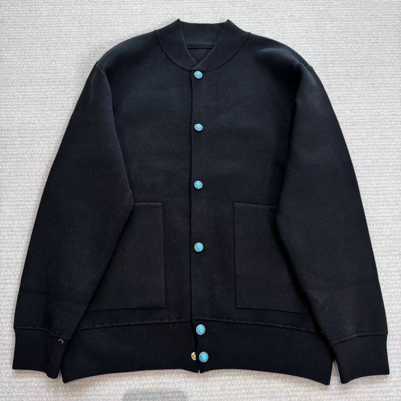 8301秋款百搭春秋短款毛衣针织棒球领时尚常规款常规男女同款上衣