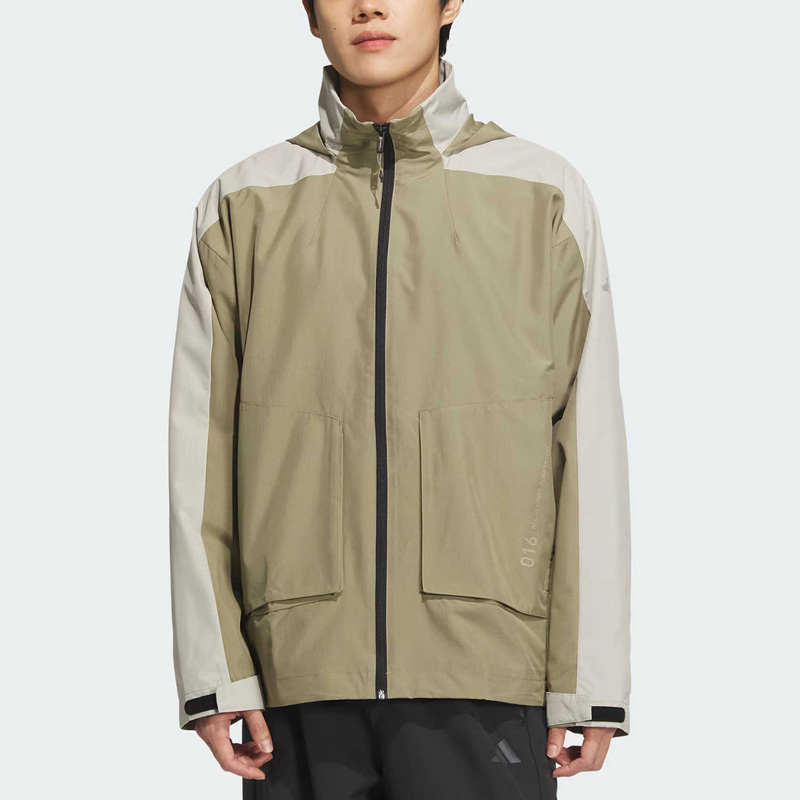 正品Adidas阿迪达斯男款春秋户外运动休闲连帽夹克上衣外套JL6687
