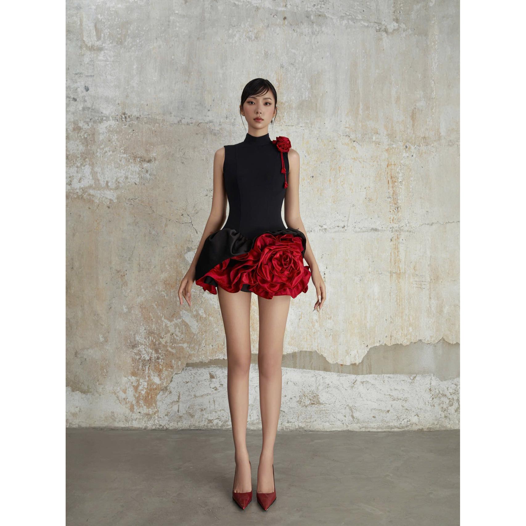 Rose全新/未使用越南小众品牌设计师moulin rose 新中式时尚套装